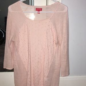 Light Pinky Lacy Tee